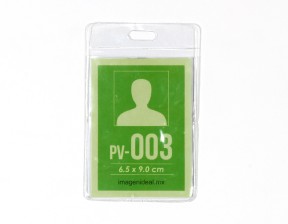 [PV-003] Portagafete vinil 6.5 x 9