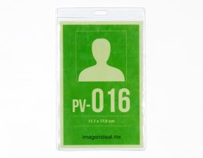[PV-016] Portagafete vinil 11.1 x 17