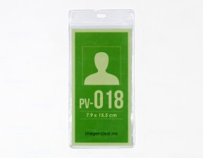 [PV-018] Portagafete vinil 7.9 x 15.5