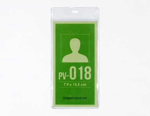 [PV-018] Portagafete vinil 7.9 x 15.5